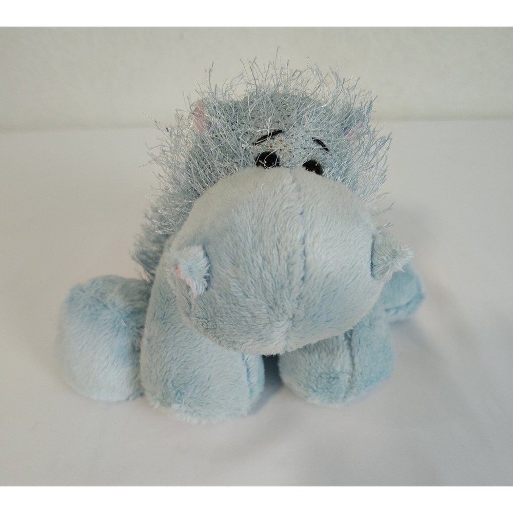 RARE Webkinz Blue Hippo Plush - Factory ERROR Missing Magic W - HM009 - No Code